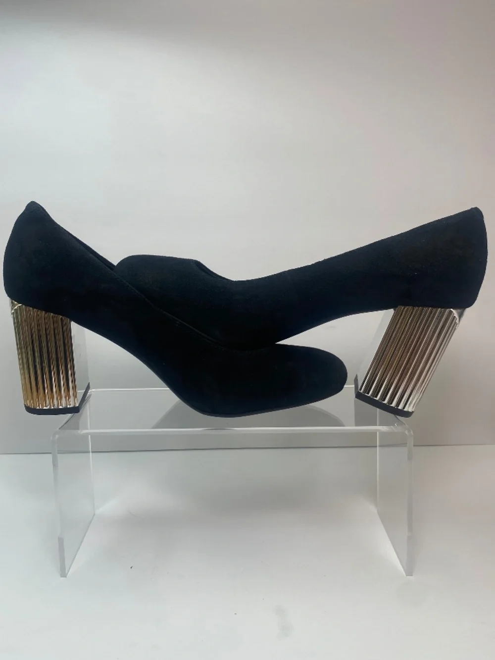 Michael Kors Porter Flex Suede Pumps with Silver Heel Size 6.5 M NEW NO BOX